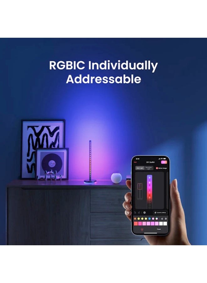 يلايت Yeelight Beam RGBIC Light Bar Set, Addressable LED Column 2 Pieces Headphone Holder Sync With Music | YLFWD-0021  - Image 4