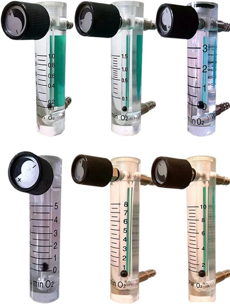 Air Oxygen Gas Flow Meter Flowmeter Caudalimetro Counter Flow Indicator O2 Oxigen Gas Meter Flow Device Switch 0-35L/min(1-8L per Min 116mm) - Image 3