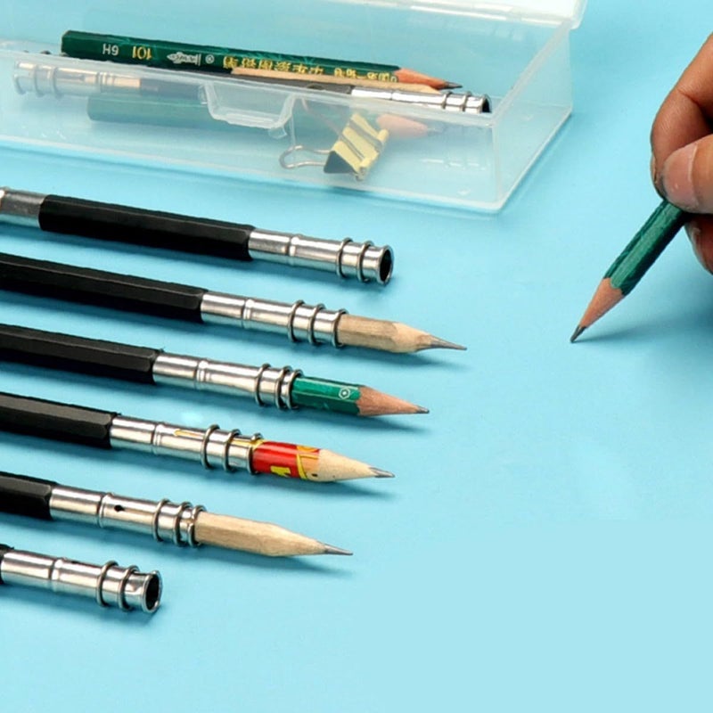 6 Pieces Double Ended Pencil Extenders Portable Drawing Sketch Holders - Image 4