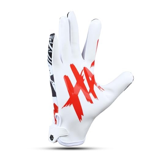 Eternity Gears Jester Football Gloves - Tacky Grip Adult Sizes (Small) - Image 4