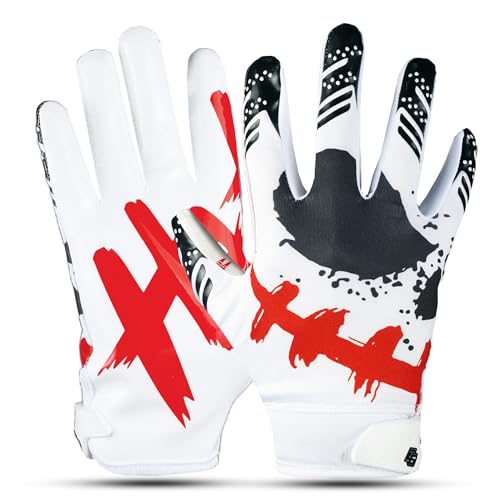 Eternity Gears Jester Football Gloves - Tacky Grip Adult Sizes (Small) - Image 2