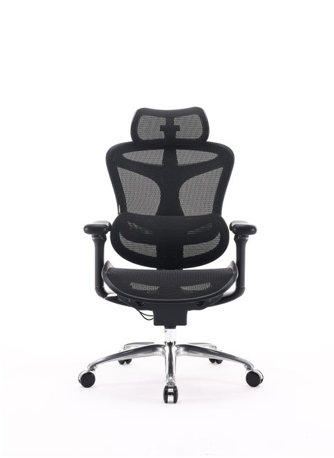 Doro C100-B101 Ergonomic Gaming/Office Chair with Ultra Soft 3D Armrest, Dynamic Lumbar Support, Adjustable Backrest, Swivel, Black