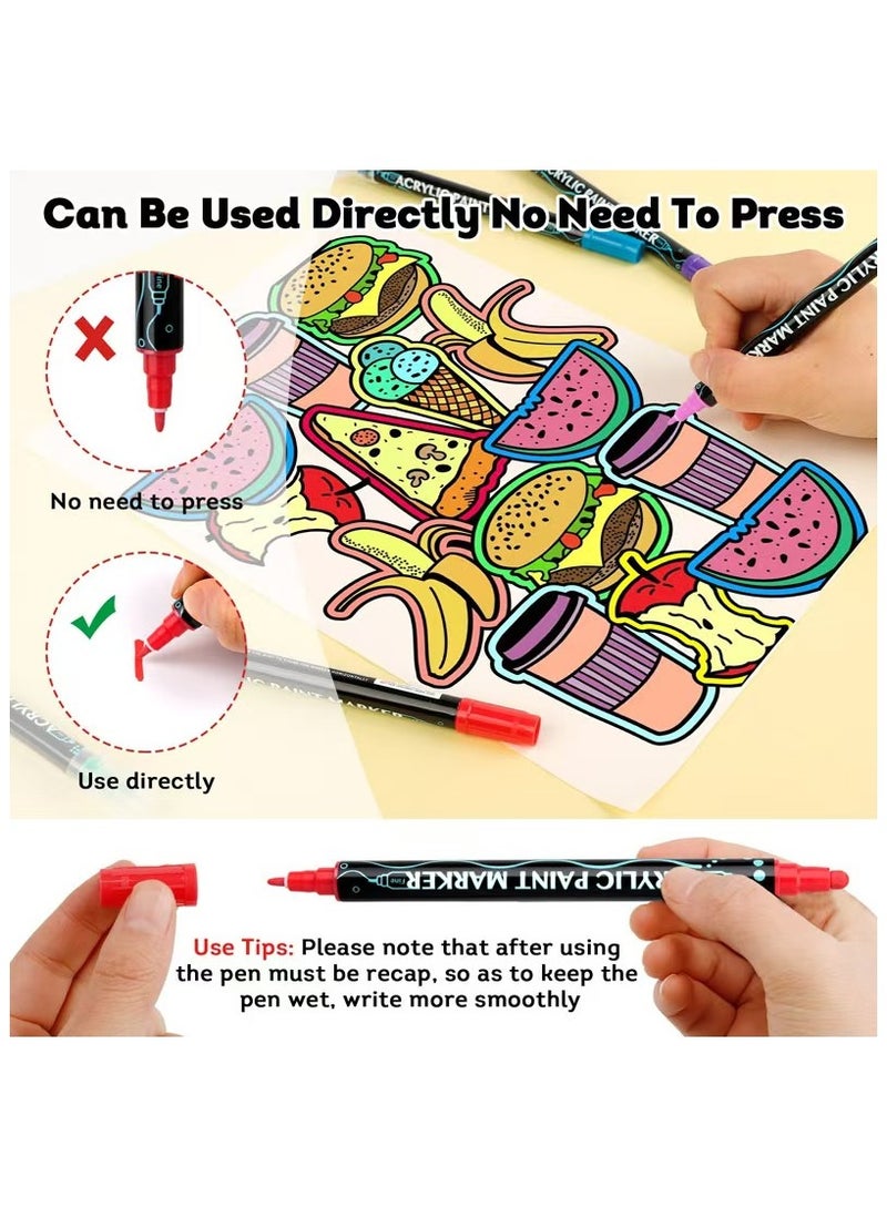 طقم بيجامات جرافيتي إبداعي للأطفال يمكنك صنعه بنفسك، قم بتلوين بيجامات النوم الخاصة بك للأولاد والبنات بنمط الآيس كريم - Image 3