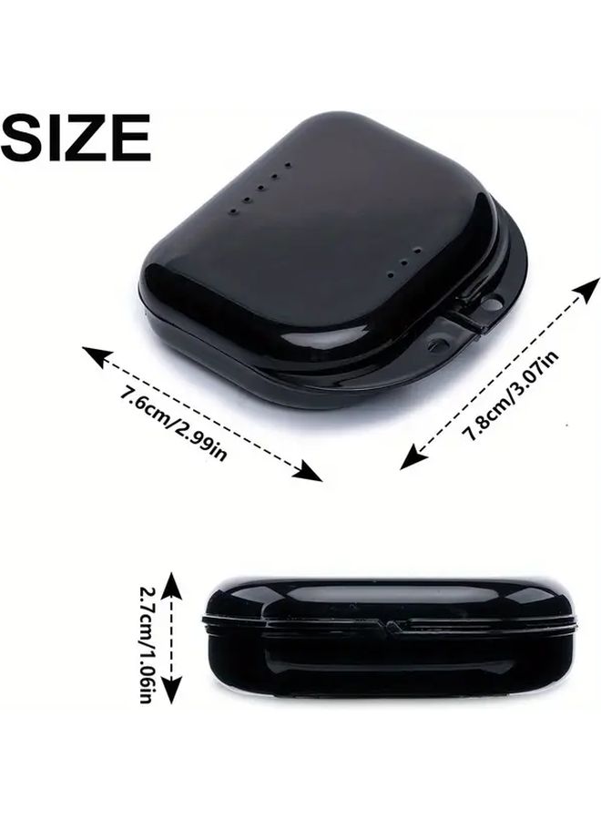 6pcs Colorful Denture Retainer Cases With Vent Holes Snap Lock Easy To Use - Image 3