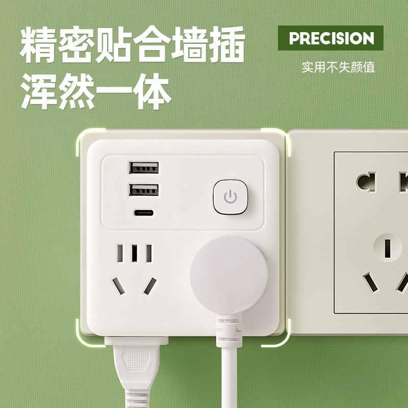 Expansion Socket Power Conversion Multifunctional Usb One-Turn Multi-Conversion Socket Wireless Household Expansion Row Plug Board - Image 4