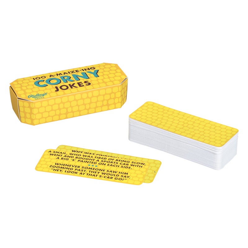 Ridley's Ridley’s 100 A-maize-ing Corny Joke Cards - Includes 100 Jokes for Kids and Adults, Funny Jokes for Family-Friendly Fun - Makes a Great Gift Idea - Image 5