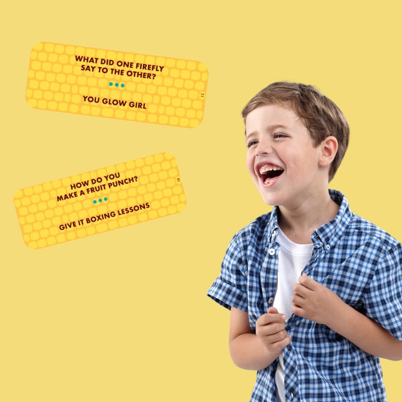 Ridley's Ridley’s 100 A-maize-ing Corny Joke Cards - Includes 100 Jokes for Kids and Adults, Funny Jokes for Family-Friendly Fun - Makes a Great Gift Idea - Image 3