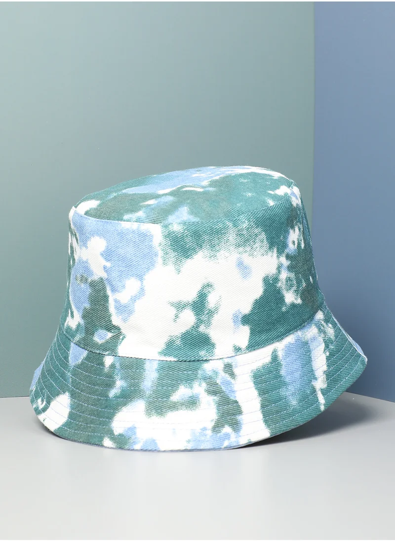 Haute Sauce Blue Tie-Dye Bucket Hat