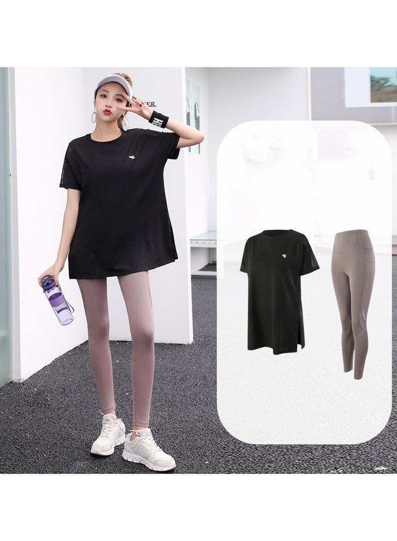 EBMINI New Pilates Yoga Training Fitness Clothing Set