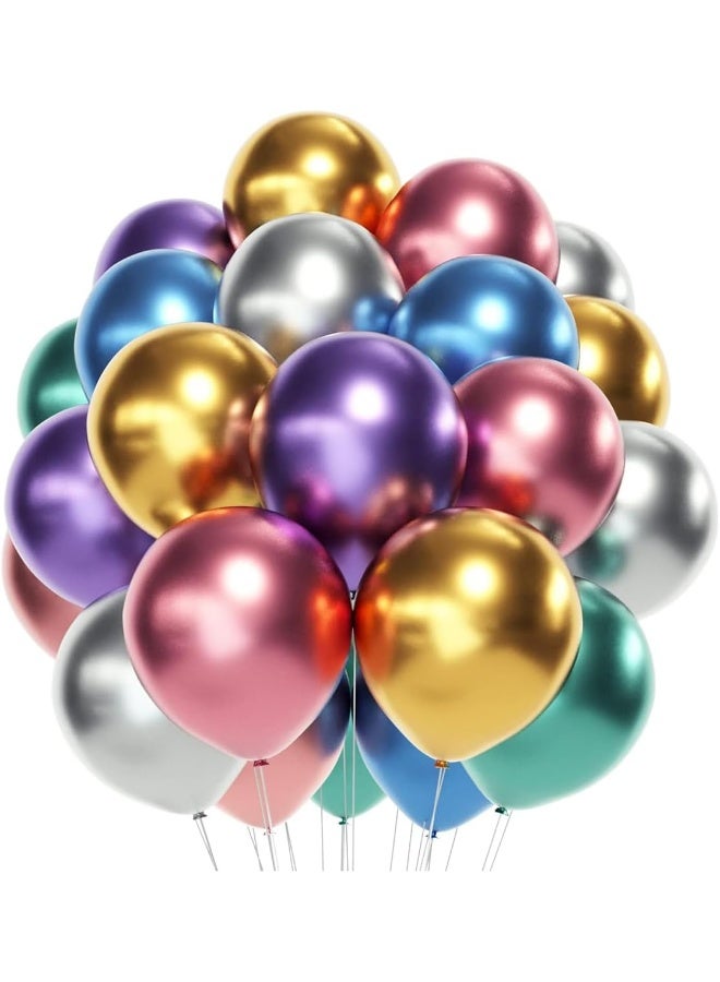 ECVV 100 Pcs Balloons Assorted Color - Multicolor Balloons for Party Decoration| Birthday | Wedding | | Party Supplies  - Image 1