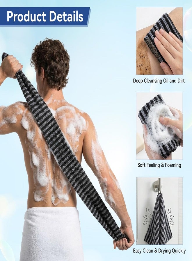 KFHENSOMR 2Pcs Japanese Exfoliating Shower Towel, 40" Extra Long Towel - Image 5