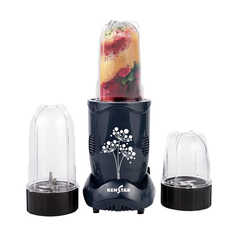 Kenstar Nutrino Mixer Grinder Blender | 3 Jar 350W | High Power Motor Juicer | Blender and Mixer | Durable ABS Body | Blue & Black - Image 2