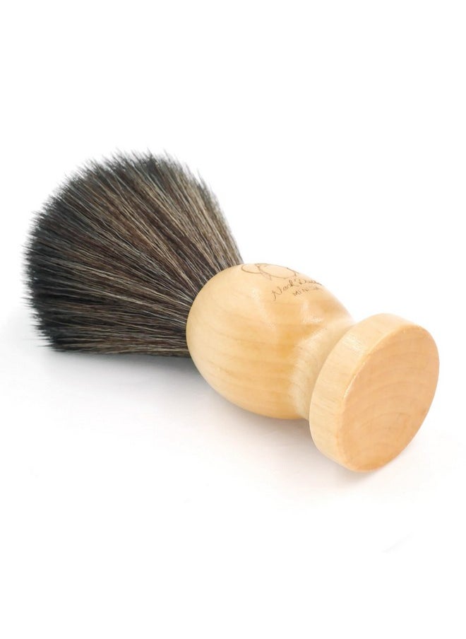 menesia Menesia Small Barber Neck Duster Tool - Wooden Handle Hair Cutting Brush & Duster for Barbers (Penguin)  - Image 3