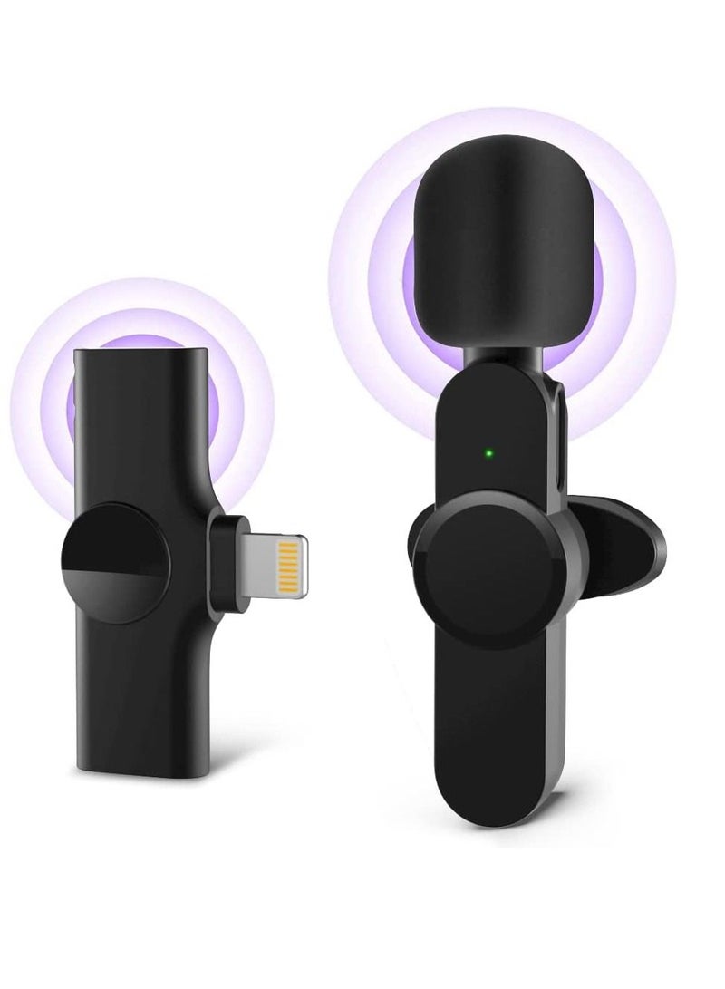 2 in 1 iphone or type-c Wireless Lavalier Microphone For IPhone, Plug Play, Portable Audio Video Recording Mic for Youtube, Live Stream, Vlog, Interview, Laptops PC - Image 1