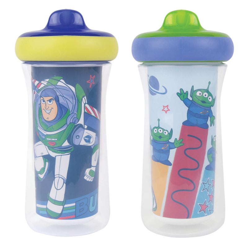 The First Years DisneyPixar Toy Story Kids Insulated Sippy Cups Dishwasher Safe Spill Proof Toddler Cups Ages 12 Months and Up 9 Ounces 2 Count