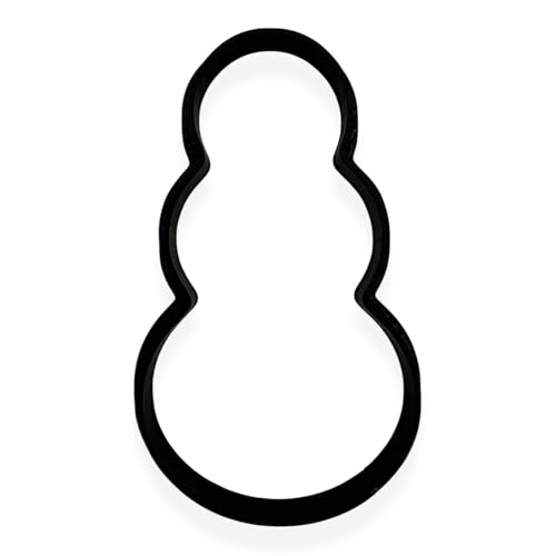 Bundle of Fun Snowman Cookie Cutter with Easy Push Design (4 inch) - Image 2