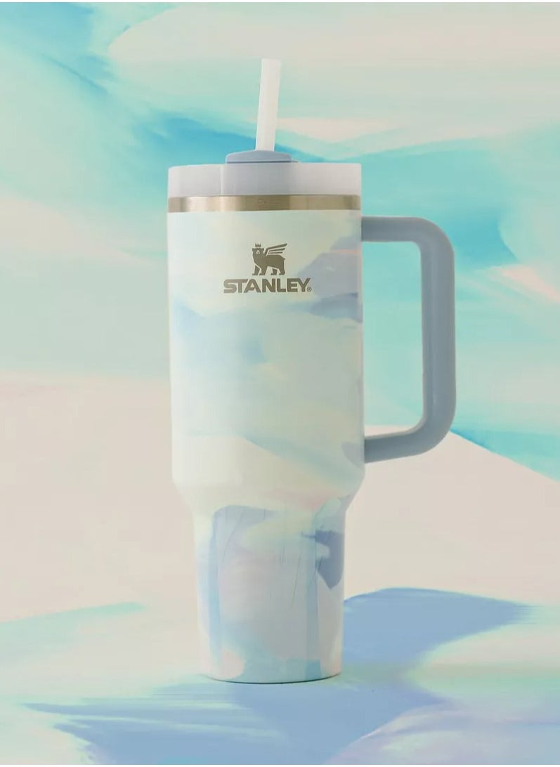 Stanley - Quencher H2.0 FlowState Stainless Steel Vacuum Insulated Tumbler with Lid and Straw for Water Iced Tea or Coffee, Smoothie and More, 40 oz – Keeps Drinks Cold/Hot for Hours, Leakproof, Durable, and Portable - Image 1
