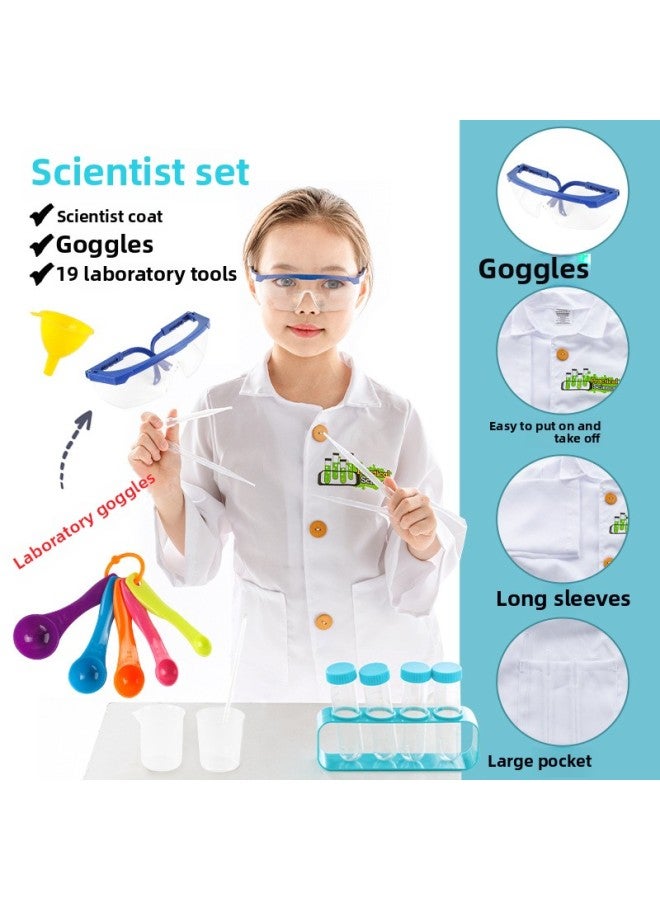 Source Role Costume Play Cosplay Kindergarten Performance Costume Fire Police Engineering Suit-Color:KN575 Clothes Clothing + Experimental Kit Set  - Image 1