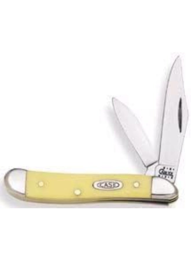 Case Cutlery 00030 3220 Cv Yellow Handle Peanut - Image 1