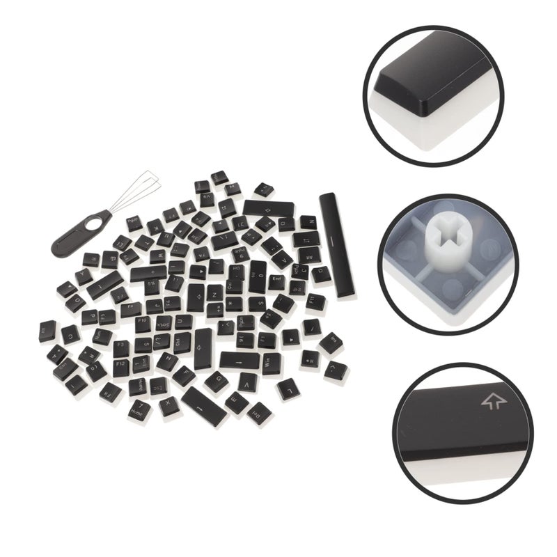 Translucent Pudding Mechanical Keyboard Key Caps Fade Resistant Comfortable Gaming - Image 3