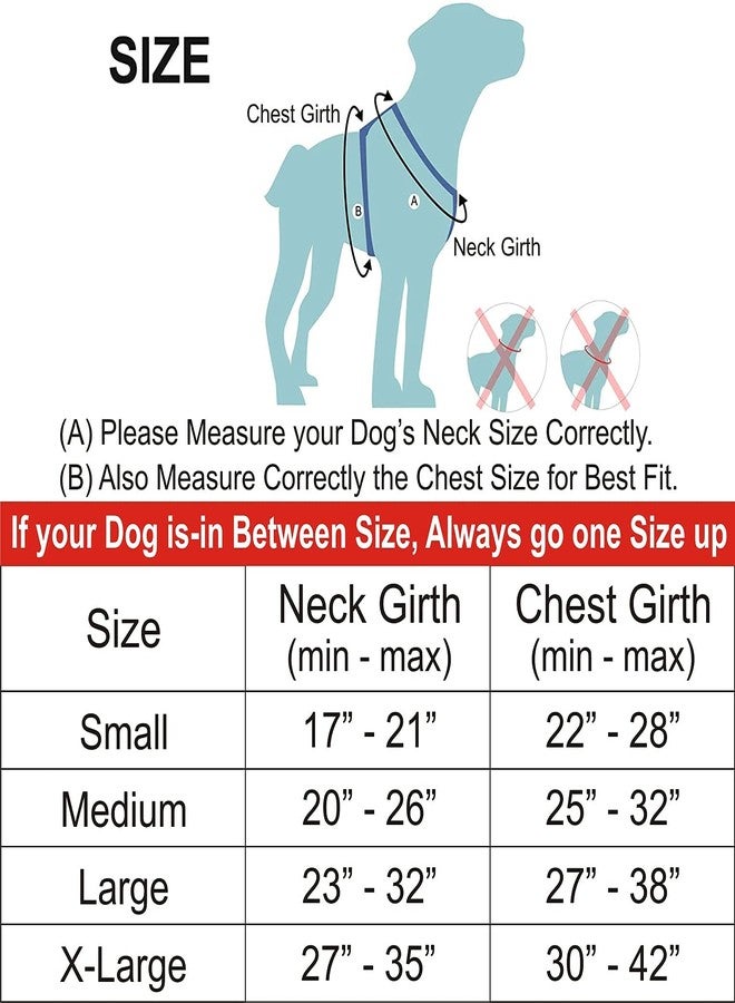 Pedigone Dog Belt Padded Dog Harness Adjustable Neck Strip & Chest Strip Dog Harness (Black, Large) - Image 3