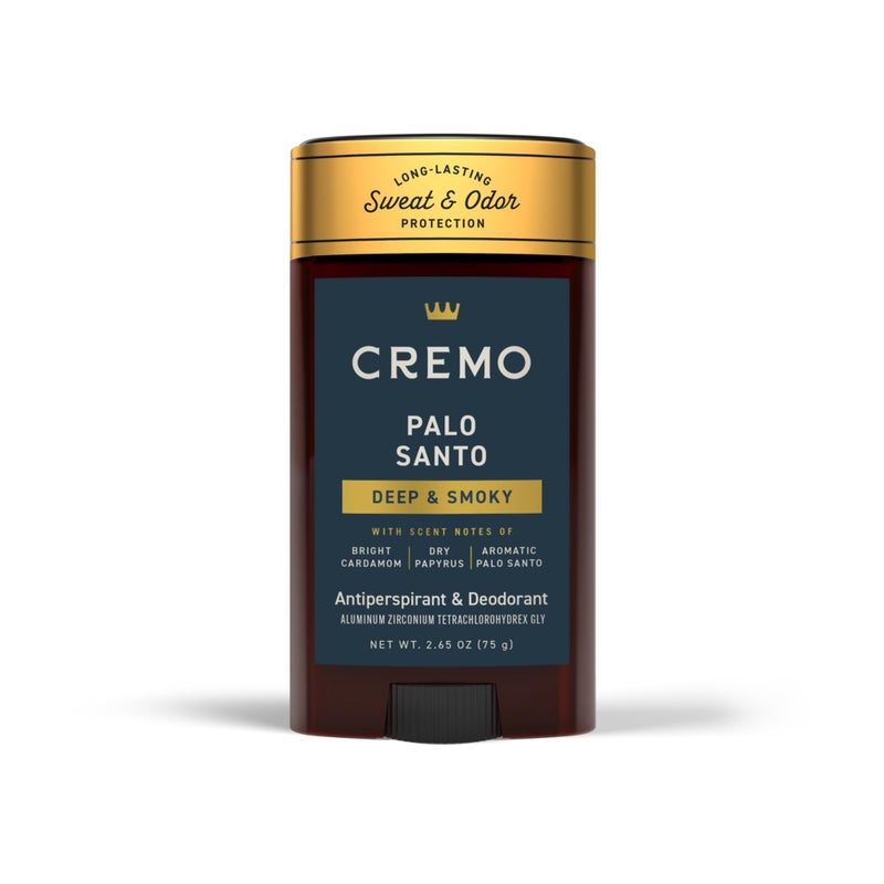 Cremo Palo Santo Antiperspirant & Deodorant for Men, 48-hour Sweat and Odor Protection, 2.65oz - Image 1