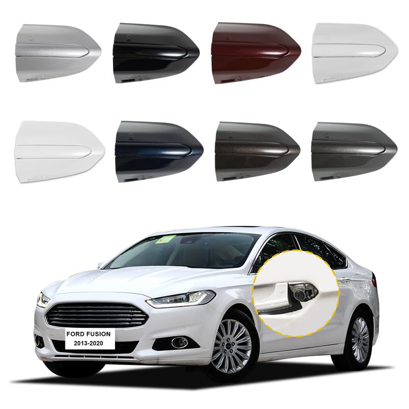 Goholy Car Exterior Door Handle Key Hole Trim Cover CapCompatible With Ford Fusion 2013 2014 2015 2016 2017 2018 2019 2020 DS7Z 54218A15DC Door Handle Accessories Lock Cap Pearl White Without Electroplating - Image 1