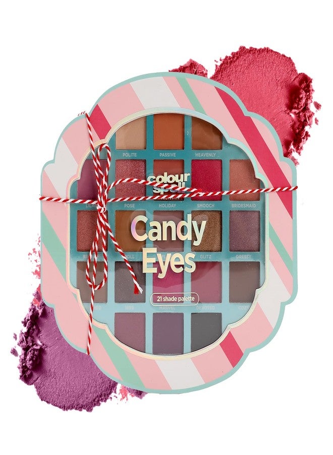 Profusion Cosmetics Candy Eyes 21 Shade Eyeshadow Palette, Intense Color Shift for Warm, Smokey Eye Makeup Looks in Shimmer and Matte Finish - Image 1