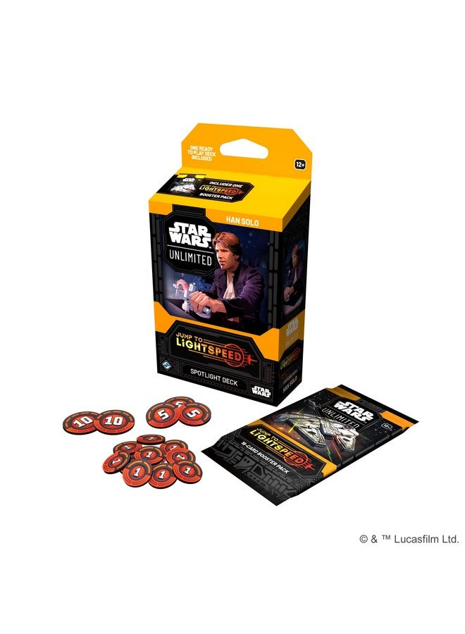 Fantasy Flight Games Star Wars: Unlimited TCG Jump to Lightspeed Han Solo Spotlight Deck - Ready-to-Play 50-Card Deck with Exclusive Cards! Ages 12+, 2+ Players, 20 Minute Playtime, Made by Fantasy Flight Games  - Image 2