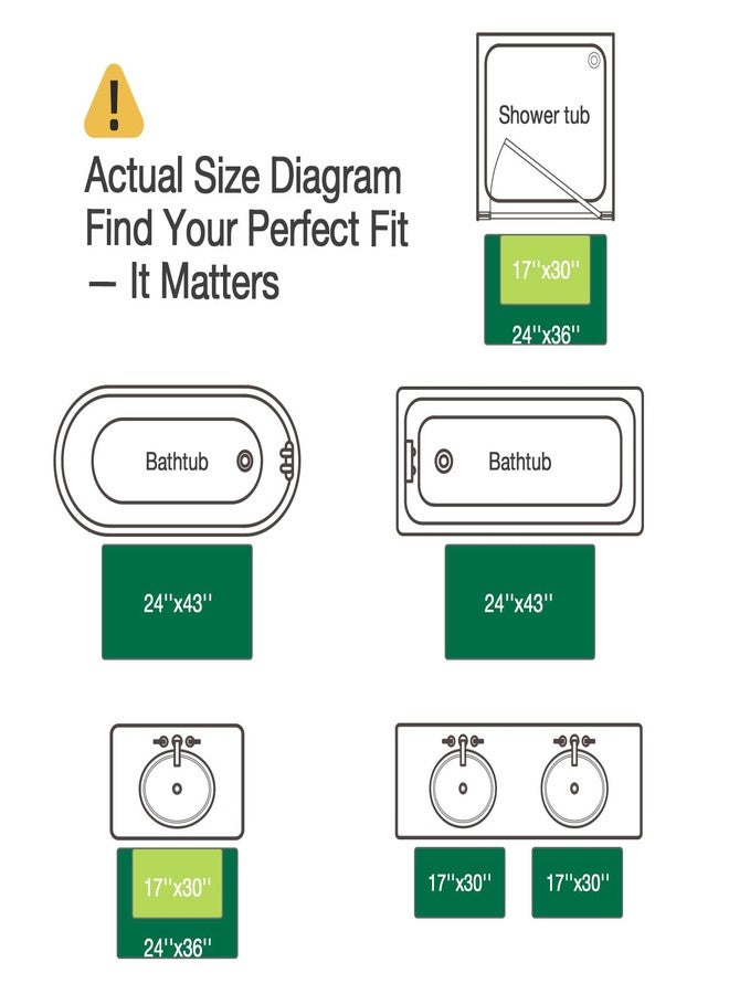 LUMI Soft Absorbent Bathroom Rugs, Non Slip Bath Mats for Bathroom, Fluffy Thick Striped Bath Rug with Washable, Ideal for Floor, Shower Tub, Entryway, 24"x36", Beige - Image 2