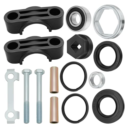 JAVIK Steering Stem Bushing Bearing Seal Holder Nut & Tool Kit for Yamaha Banshee Grizzly Raptor Big Bear Warrior Wolverine YFZ450 Kodiak Bruin Timberwolf 350 400 450 550 600 660 700 - Image 3