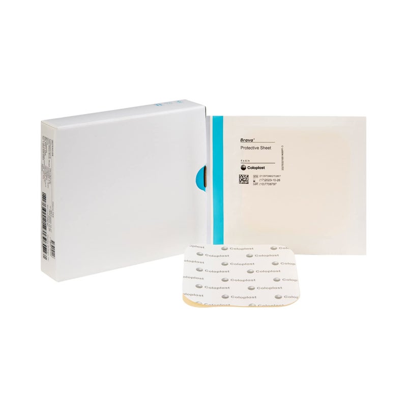 Coloplast Brava Stoma Skin Protective Sheet 4 X 4 Inch 32105, 10 Ct - Image 1