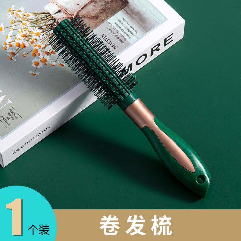 Generic New massage comb dark green elastic air bag comb Lady straight hair negative ion student curly hair salon beauty comb Hair Comb 