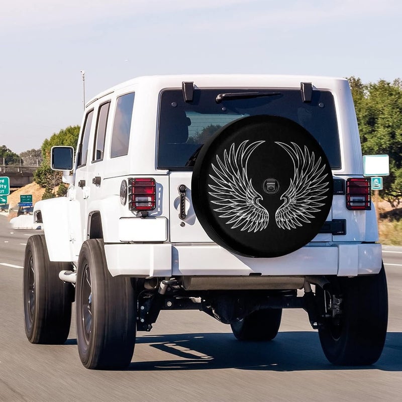 Foruidea Angel Wings Spare Tire Cover 17 inch - Image 2