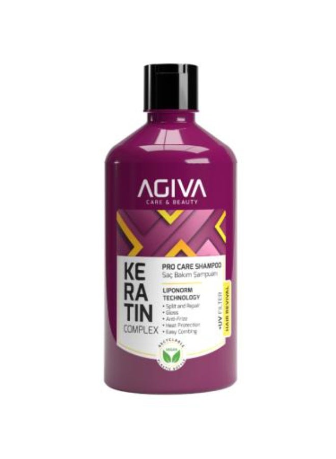 Keratin Complex Pro Care Shampoo for Hair Strengthening and Repair, 500ml