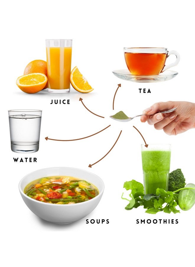 Organic Non-GMO Moringa, Shilajit, Turmeric, Soursop, Gotukola, and Amla Green Juice Blend Powder, 3-Month Supply - Image 3