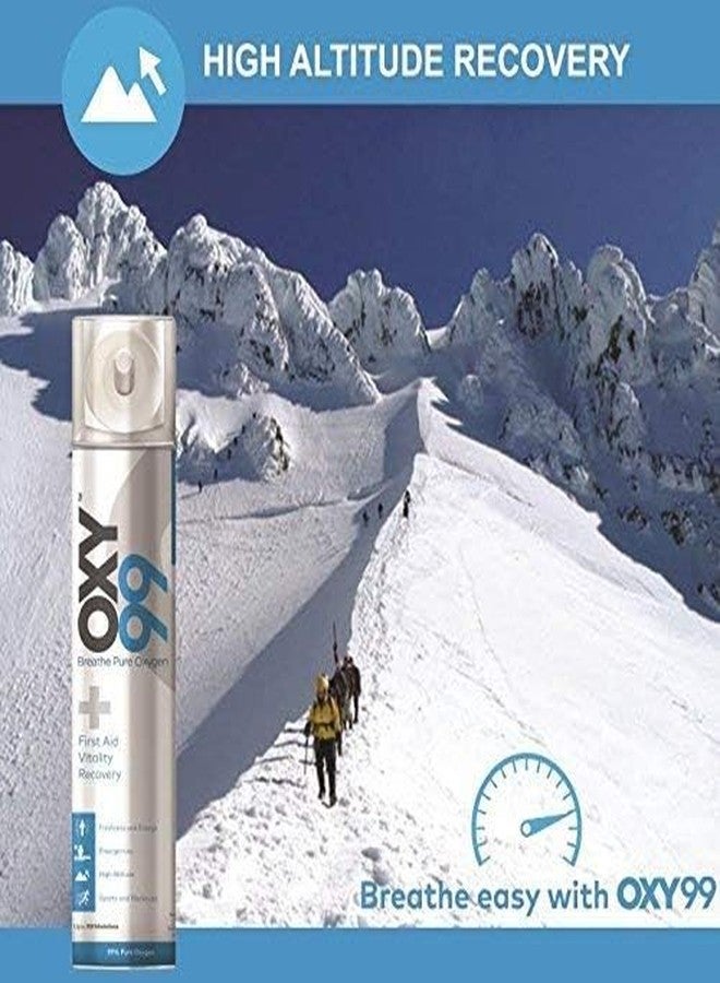 OXY99 Portable Oxygen Cylinder 3 Pack (18 L) with Mask, Tube & Elastic Strap - Oxygen Cylinder For Home, Oxygen kit For Emergency, Oxygen Can For High Altitude & Respiratory Support ING. BOSCHI ITALY - Image 2