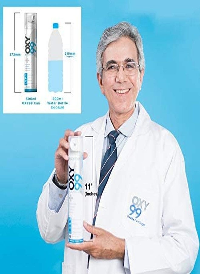 OXY99 Portable Oxygen Cylinder 3 Pack (18 L) with Mask, Tube & Elastic Strap - Oxygen Cylinder For Home, Oxygen kit For Emergency, Oxygen Can For High Altitude & Respiratory Support ING. BOSCHI ITALY - Image 3