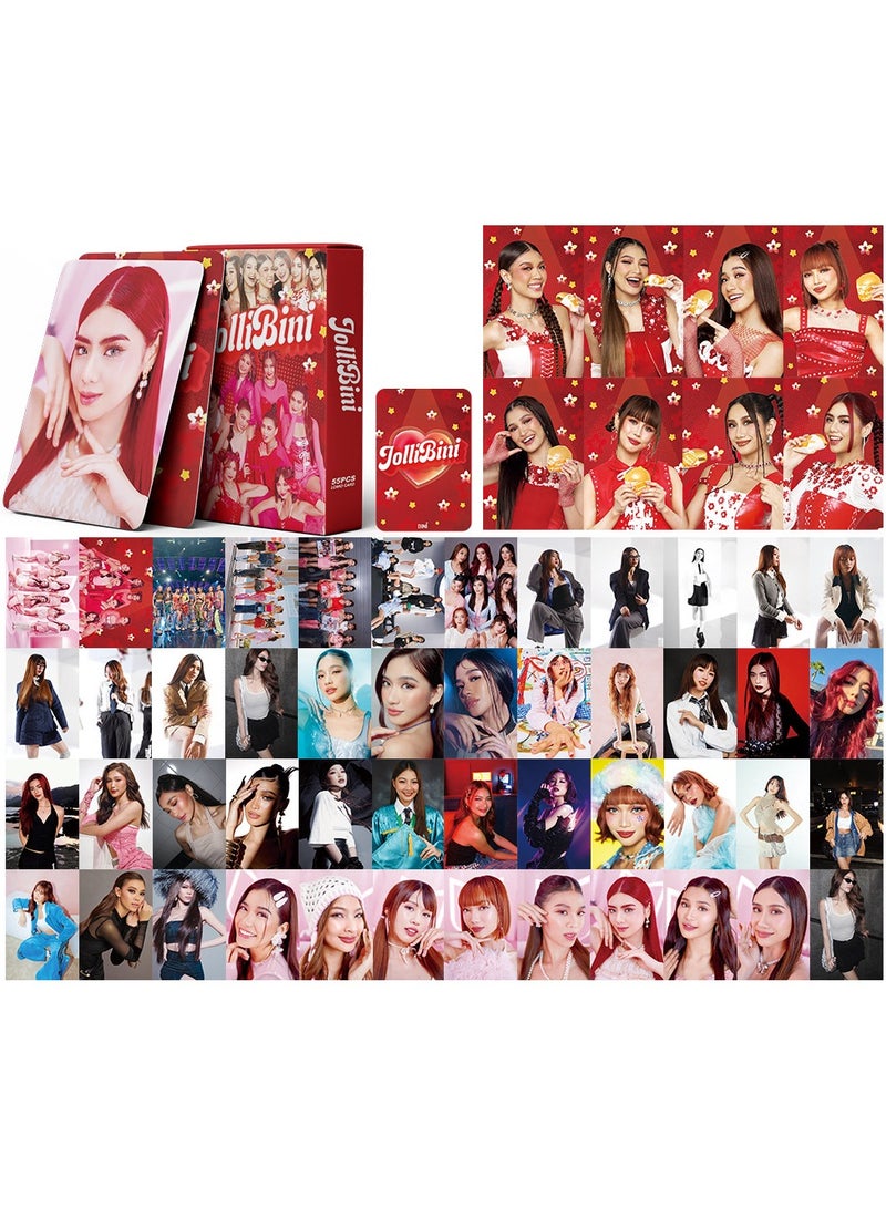 NIBEMINENT 55 Pcs BINI JolliBINI Lomo Cards Card For Fans Collection Gifts - Image 1