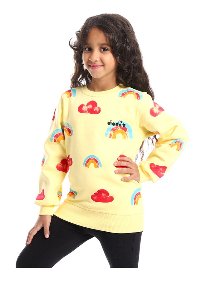 DIADORA سويت شيرت مطبوع للبنات - Image 2