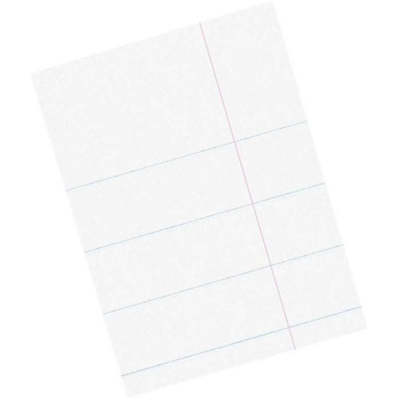 Pacon ورق تكوين باكون®، غير مثقب، 3/8" قاعدة، 8 1/2" × 11"، أبيض، عبوة من 500 ورقة - Image 4