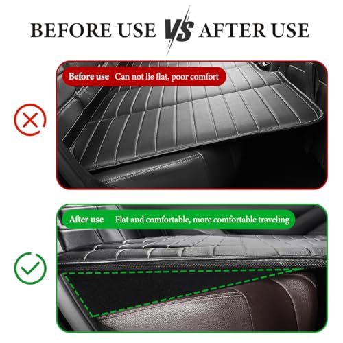 FSTURIOS Auto Seat Wedge Leveling Cushion, Comfortable Ergonomic Wedge Foam Pad Car Seat Cushion, Angled Design Rear Seat Pad Office Chair Support Cushion for Pain Relief - Image 5