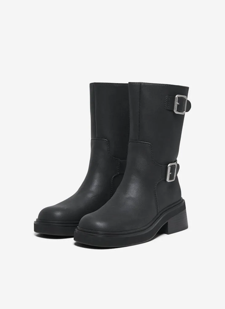 اونلي Onlbutter Ankle Buckle Boots