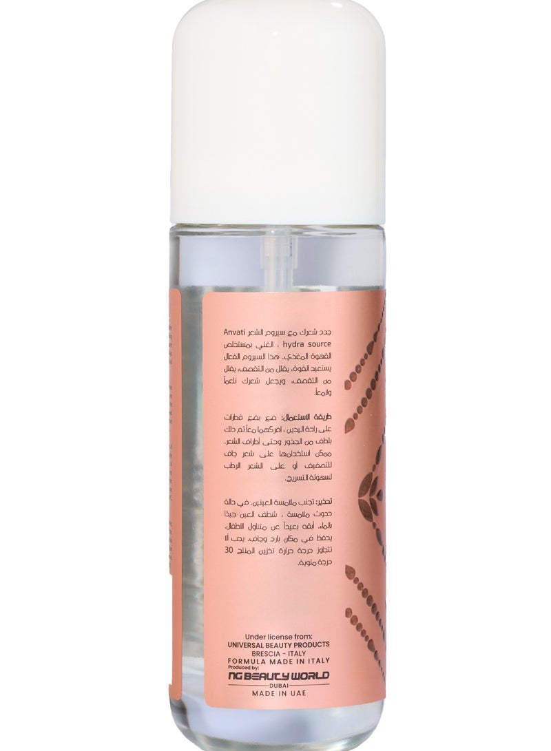 Anvati Hydra Source Coffee Hair Serum – Nourishing Anti-Frizz & Breakage Control Serum with Coffee Extract for Smooth, Strong & Shiny Hair – Daily Use Leave-In Serum for All Hair Types - Image 2