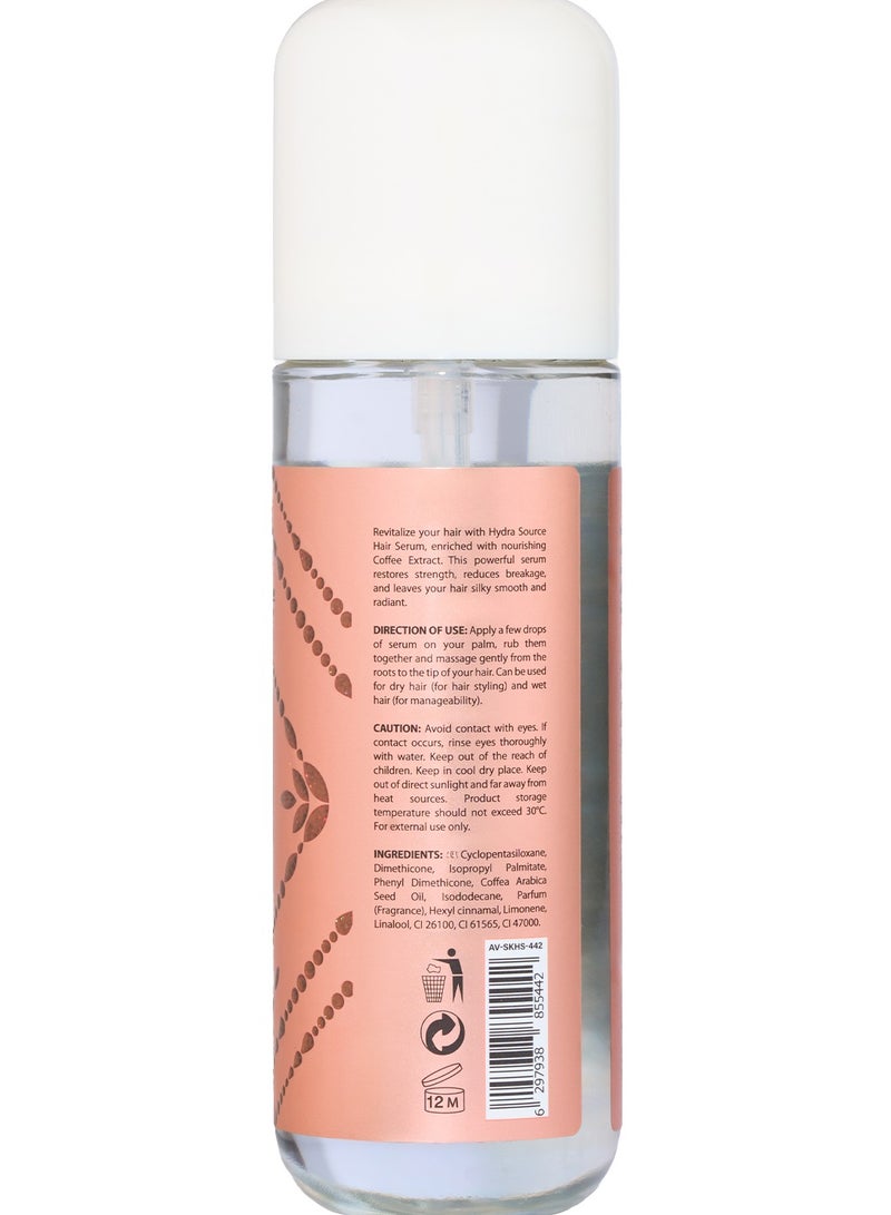 Anvati Hydra Source Coffee Hair Serum – Nourishing Anti-Frizz & Breakage Control Serum with Coffee Extract for Smooth, Strong & Shiny Hair – Daily Use Leave-In Serum for All Hair Types - Image 3