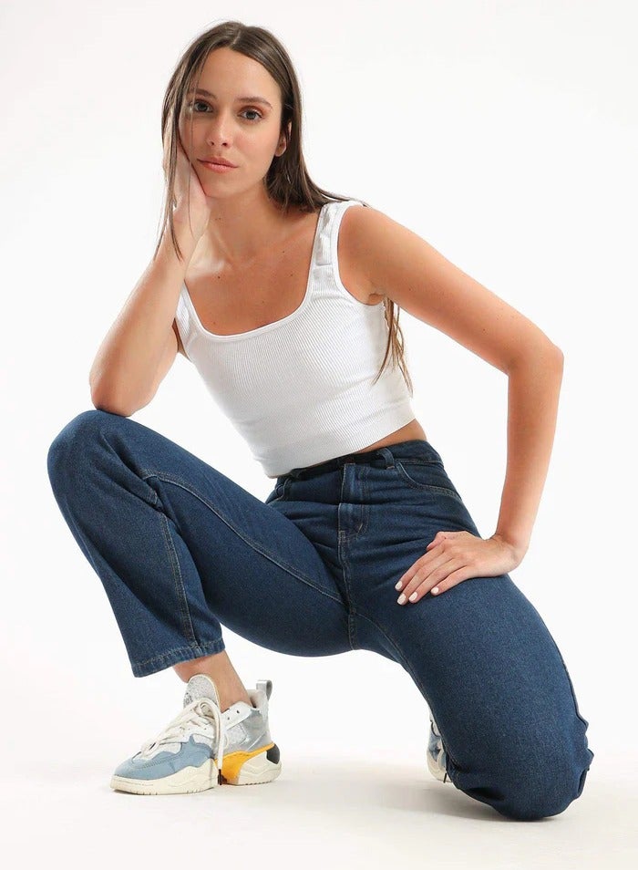 Carina Wide Strap Crop Top - Image 2