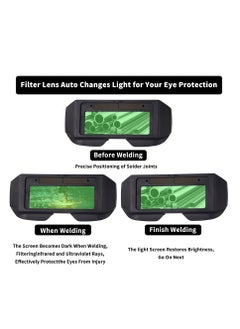 KASTWAVE Auto Darkening Welding Goggles, Safety Protective Solar Powered with Adjustable Shade,  Sensors Welder Glasses for TIG MIG MMA Plasma, Welder Face Mask with Eye Shield  - Image 2