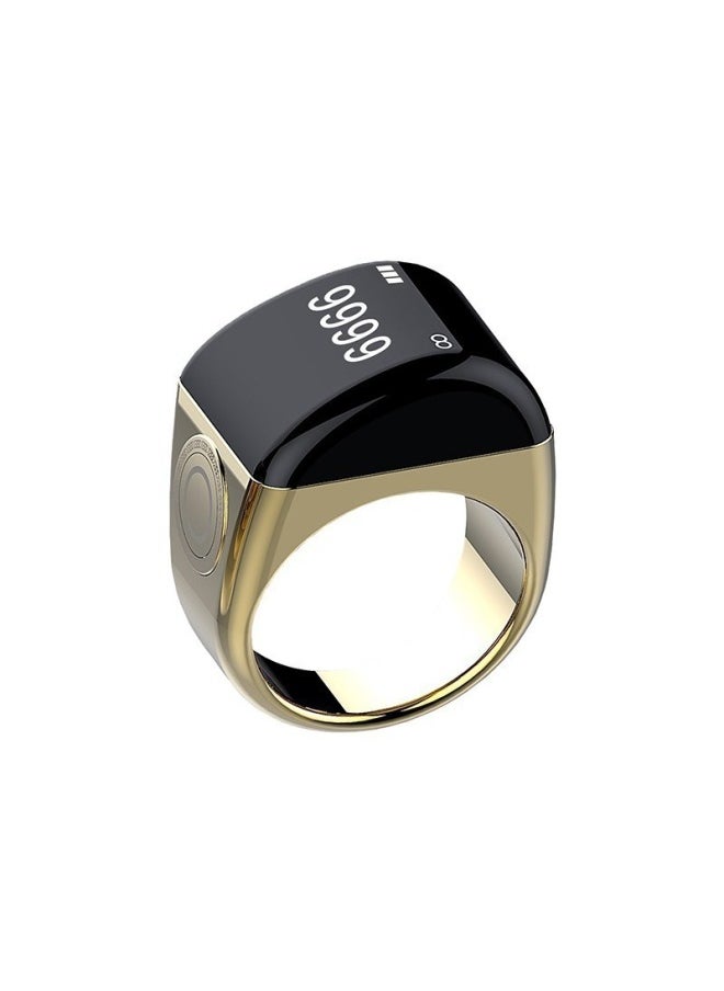 Generic Cross Border Equantu Style Smart Ring Counter Time Reminder Smart Ring Counter Ring-Color:Zinc Alloy Gold 18mm  - Image 2