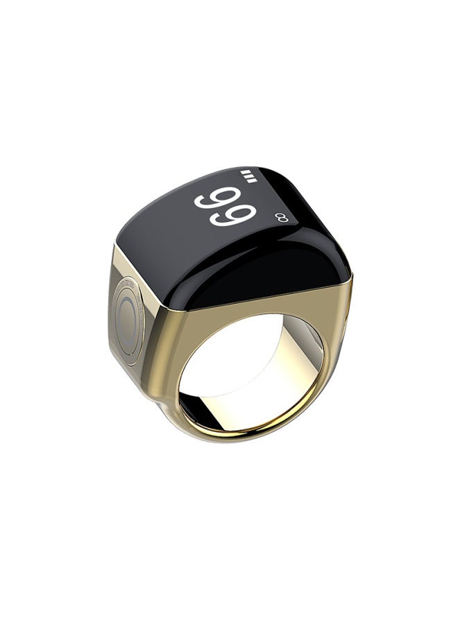 Generic Cross Border Equantu Style Smart Ring Counter Time Reminder Smart Ring Counter Ring-Color:Zinc Alloy Gold 18mm  - Image 1