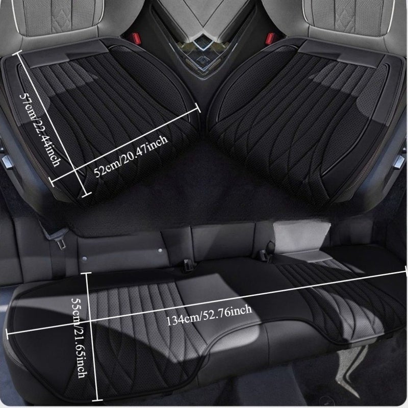 3pcs Martha Red Zhenghong Yz01 Three Piece Saddle Car Seat Cushion 2025 New Model All Season Breathable Full Faux Leather Seat Covers Suitable For Volkswagen - Image 2